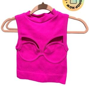 Vibrant Pink Sleeveless Top